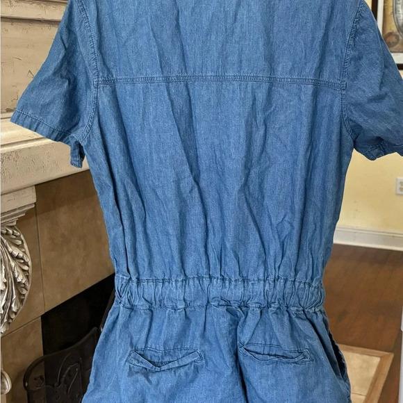 Charlotte Russe Denim Romper Shorts Size Small - Picture 4 of 11